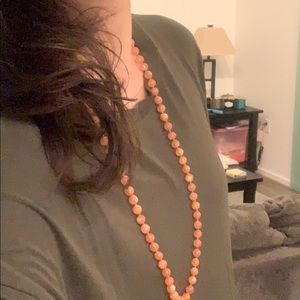 Pretty pink jasper necklace from India